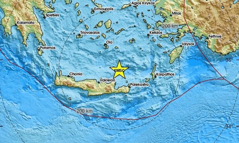 Ισχυρός σεισμός 6,1 Ρίχτερ ταρακούνησε στην Κρήτη
