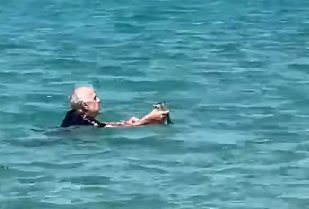 Πάρος: Γάλλος βούτηξε στη θάλασσα για να σώσει γατάκι (Video)