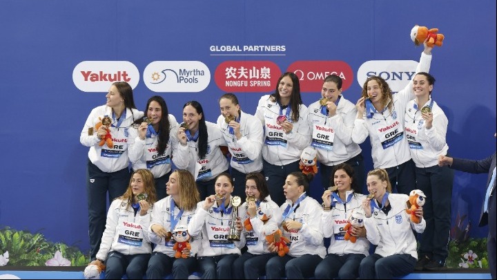 Ελλάδα – Ουγγαρία 12-9: Κατέκτησε το χρυσό μετάλλιο και τον παγκόσμιο τίτλο η Εθνική πόλο γυναικών