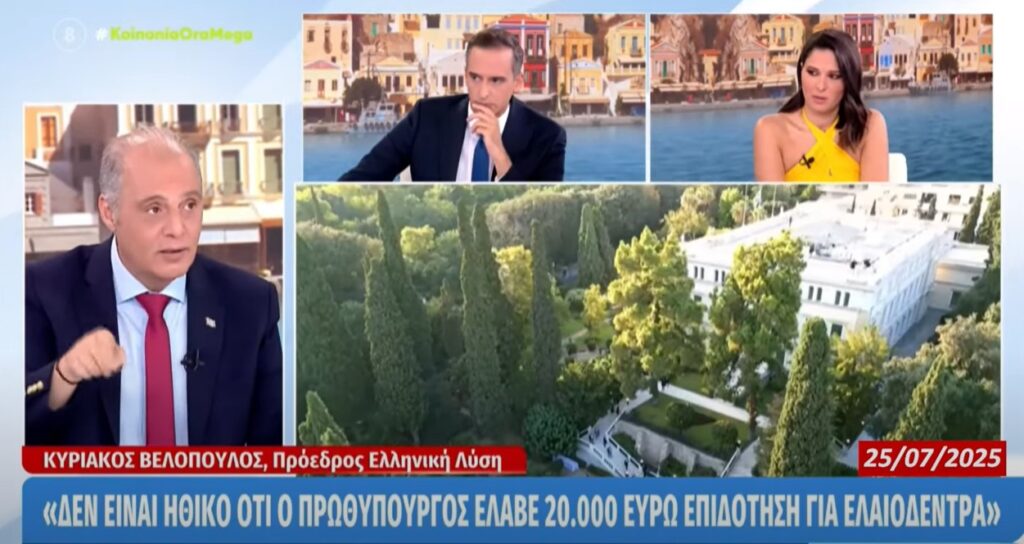 Κυριάκος Βελόπουλος: «Ξεφτίλα η δεξίωση στο προεδρικό μέγαρο»
