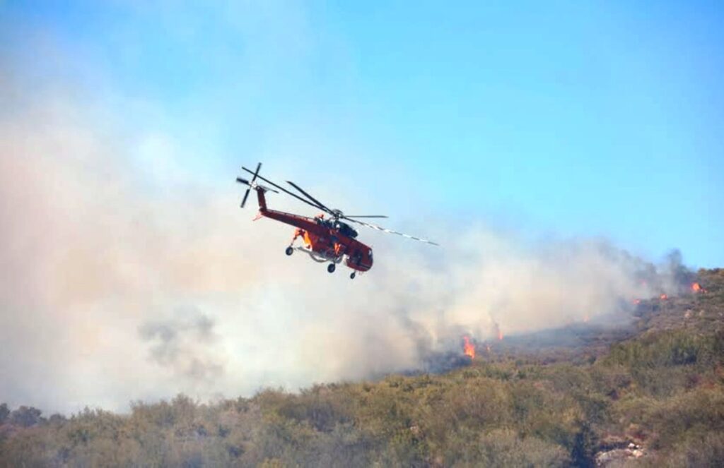 Πυρκαγιά στην περιοχή Χελιδόνι Ηλείας