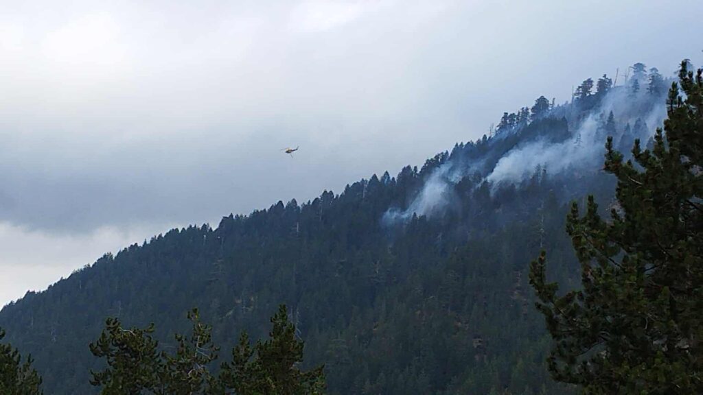 Πυρκαγιά στην «καρδιά» του Εθνικού Δρυμού της Βάλια Κάλντα