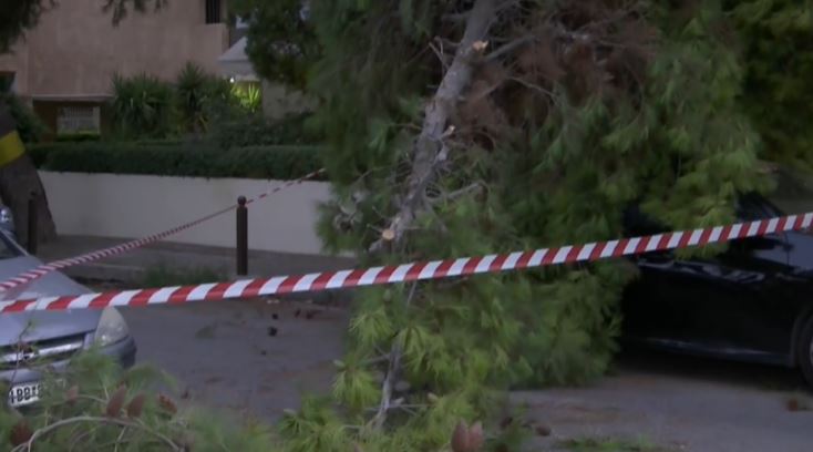 Δύο τραυματίες από πτώση δέντρου στο κέντρο της Αθήνας