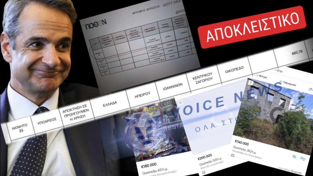 Πόθεν Έσχες ή Πόθεν… Αίσχος Μητσοτάκη;