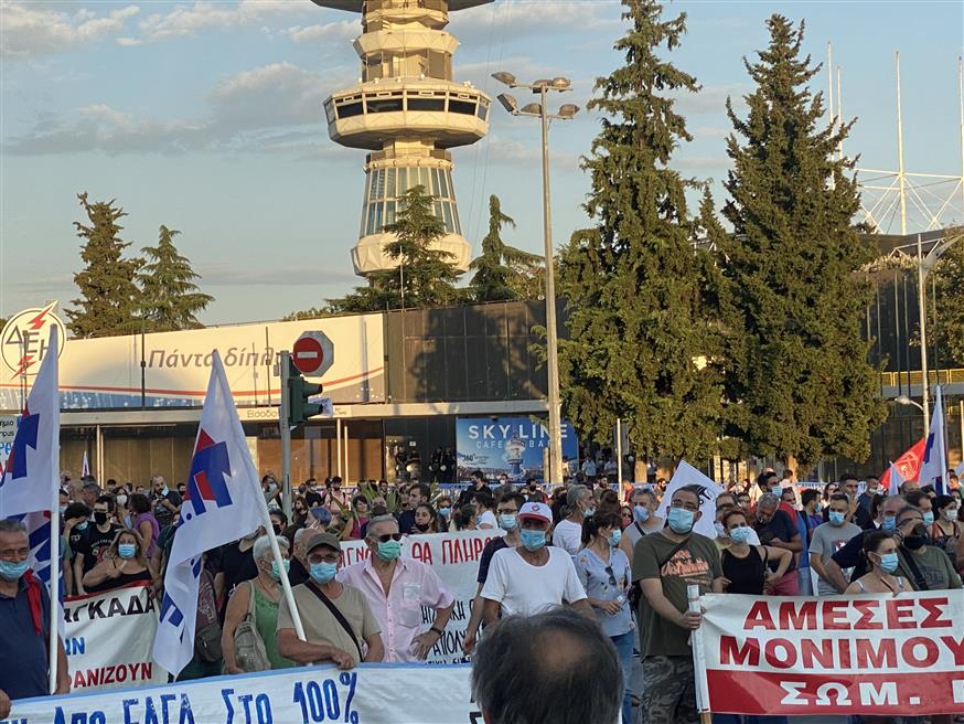 Ο FOCUS FM 103.6 στις συγκεντρώσεις διαμαρτυρίας στο κέντρο της Θεσσαλονίκης