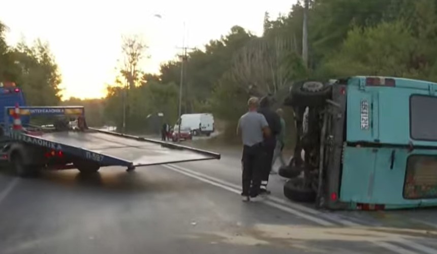 ΠΡΙΝ ΛΙΓΟ: Tροχαίο με έναν τραυματία στην ανατολική Θεσσαλονίκη