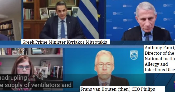 “Πλακάκια” ο Μητσοτάκης με τον Fauci για απόκρυψη στοιχείων για συσκευές υπνικής άπνοιας της Philips!!!