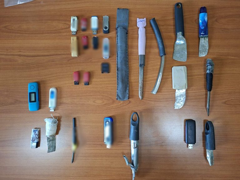 Εφοδος της ΕΛ.ΑΣ. στις φυλακές Τρικάλων – Εντοπίστηκαν αυτοσχέδια μαχαίρια