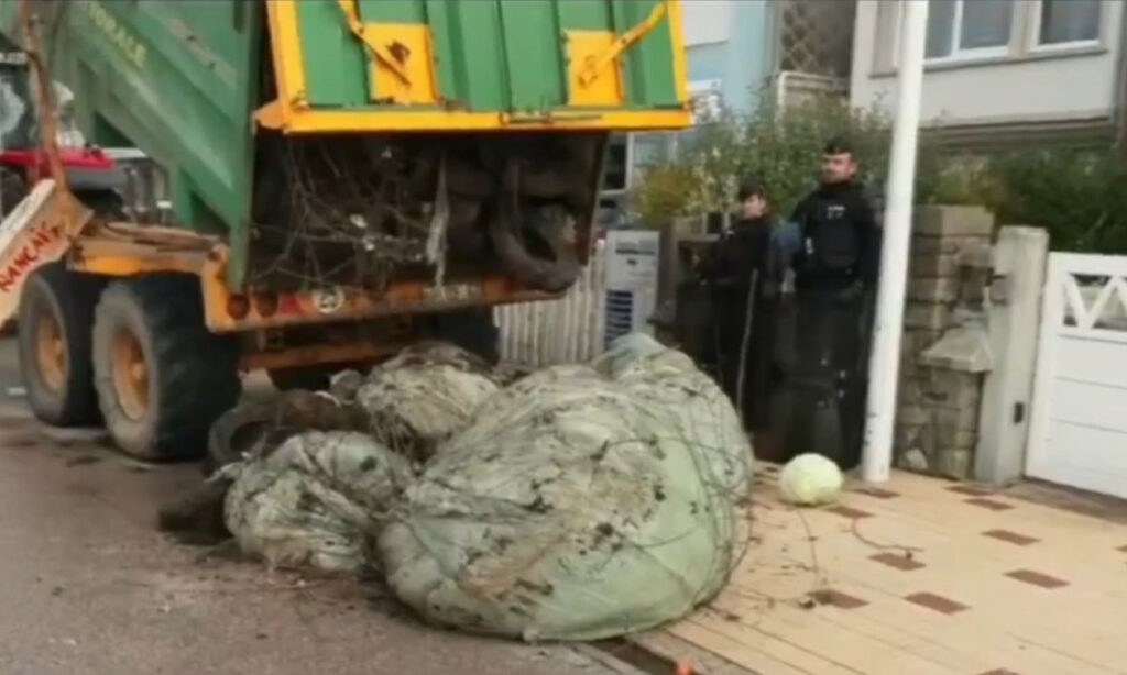 Γαλλία: Αγρότες έριξαν κοπριά και λάχανα έξω από το σπίτι του Μακρόν