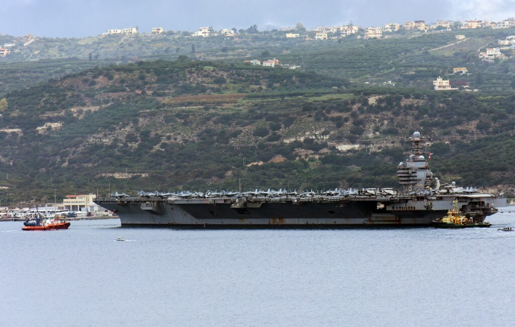Στη βάση της Σούδας το αεροπλανοφόρο USS «Gerald R. Ford»
