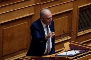 Κυριάκος Βελόπουλος: «Η λογική του πρωθυπουργού να διεκδικεί ο γείτονας σου το σπίτι σου και εσύ να το “συζητάς” στα πλαίσια της “καλής γειτονίας” και του καλού διαλόγου, είναι η “λογική του παραλόγου”»
