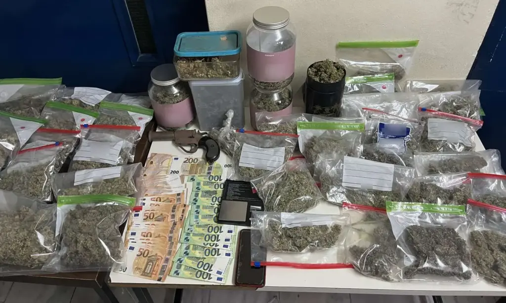 Περισσότερα από 6 κιλά ακατέργαστης κάνναβης κατασχέθηκαν μετά από έρευνα σε συνεργείο αυτοκινήτων
