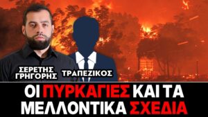 Οι πυρκαγιές και τα μελλοντικά σχέδια – Γρηγόρης Σερέτης, Τραπεζικός