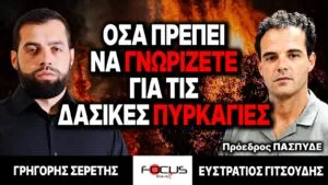 Όσα πρέπει να ξέρετε για τις δασικές πυρκαγιές – Γρηγόρης Σερέτης, Ευστράτιος Γιτσούδης