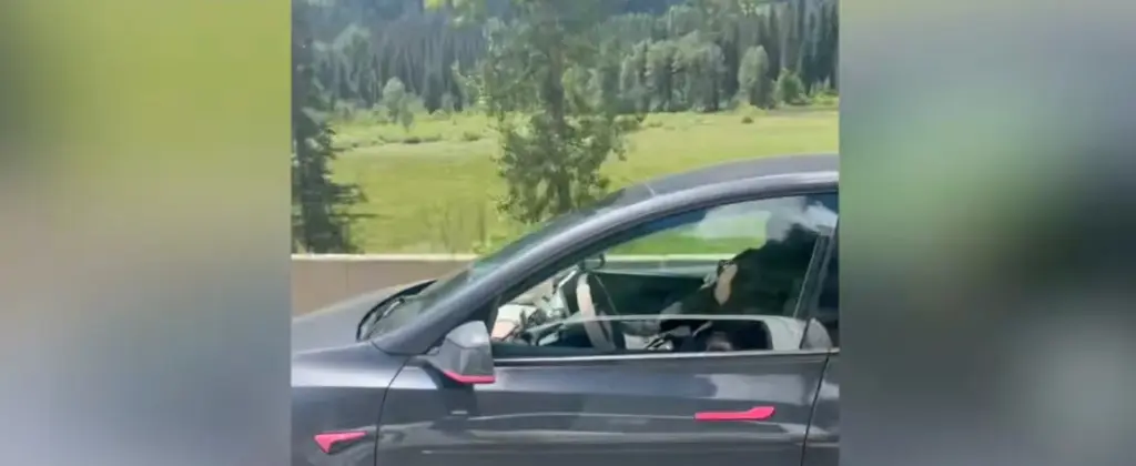 Γυναίκα οδηγός κοιμόταν σε Tesla ενώ συνέχιζε την πορεία του με 100 χλμ./ώρα