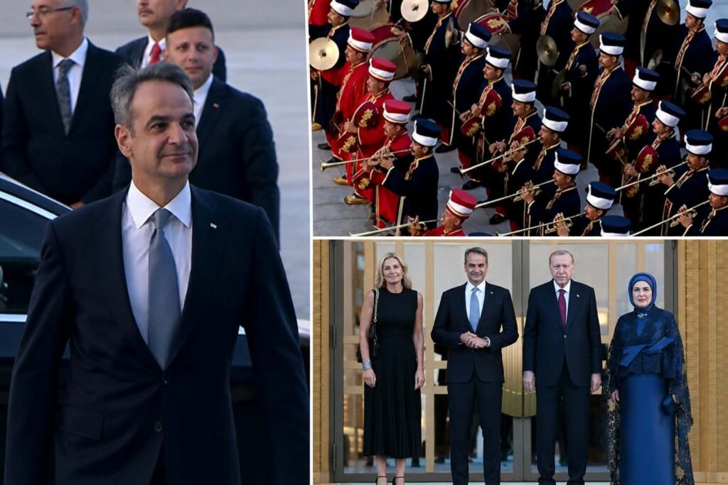 Πρόκληση Ερντογάν: Με εθνικιστικό εμβατήριο υποδέχτηκε τον Κυρ. Μητσοτάκη